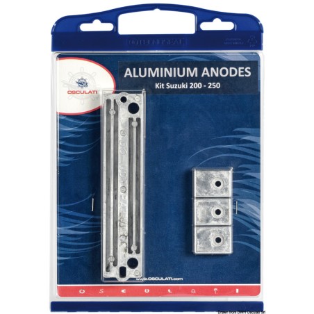 Kit anode Suzuki 200/250 HP zinc | EAN 8033137060908 Ref 43.372.00