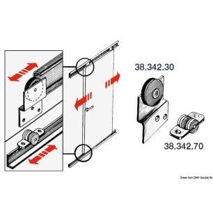 Rail supérieure inox 45x14x2000 mm | EAN 8033137128646 Ref 38.342.20