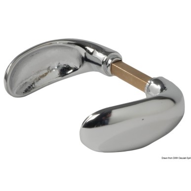 Poignée Classic Spoon laiton chromé 82 mm | EAN 8033137040160 Ref 38.348.48