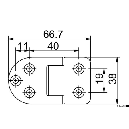 Charnière autobloquante Ref 38.832.05