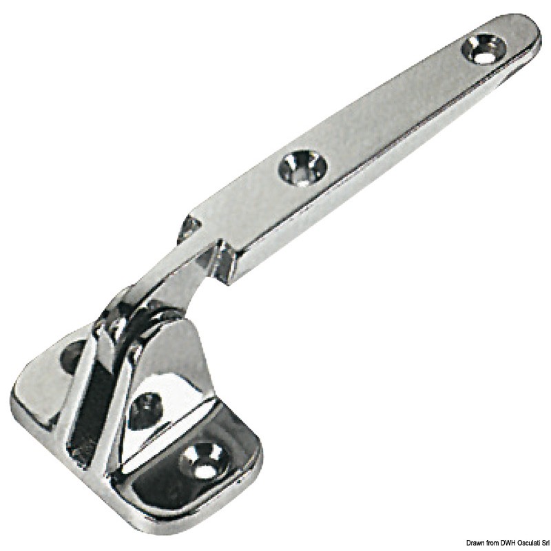 
Charnière écoutille laiton chromé 110x40 mm 
