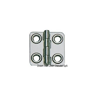 Charnière AISI316 poli 44x46 mm | EAN 8033137129674 Ref 38.829.02