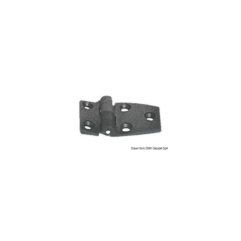 
Charnière nylon reinforcé noir 54x38 mm 
