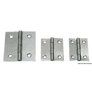 Charnière inox poli 30x30 mm | EAN 8033137129513 Ref 38.600.30