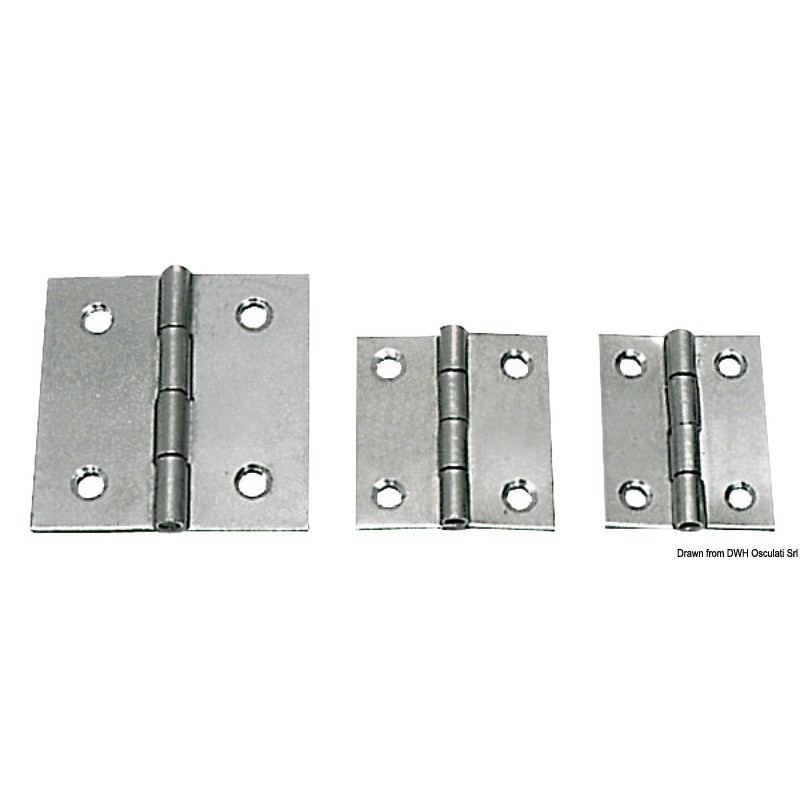 
Charnière inox poli 30x30 mm 
