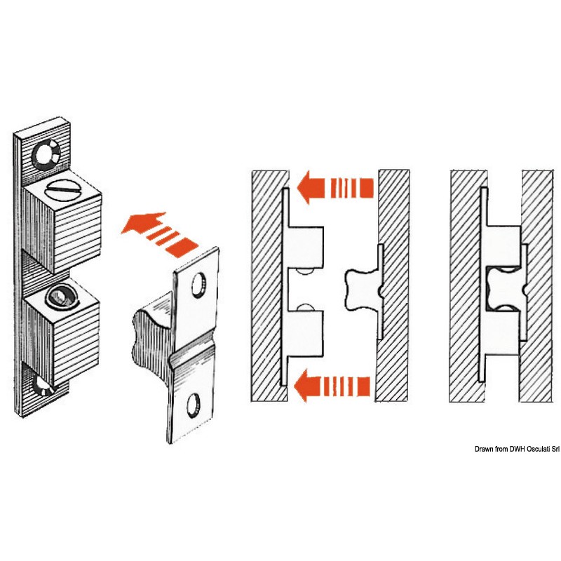 
Cliquet porte sphères 49x10 mm 
