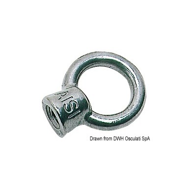 Ecrou œil femelle AISI316 26 mm | EAN 8033137130748 Ref 39.306.06