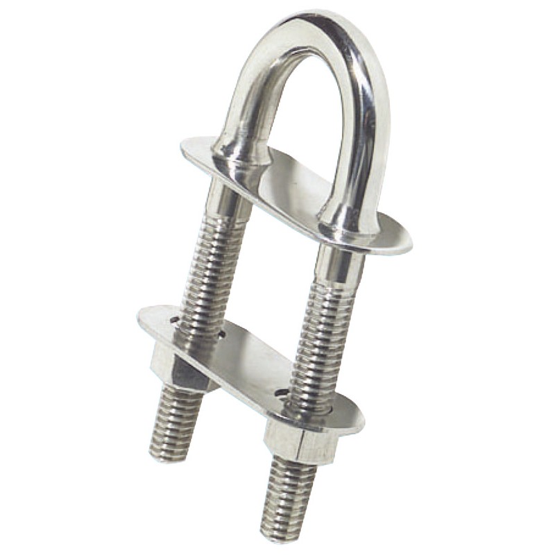 
Cavalier U raccord conique inox poli mi 122x12,5mm 
