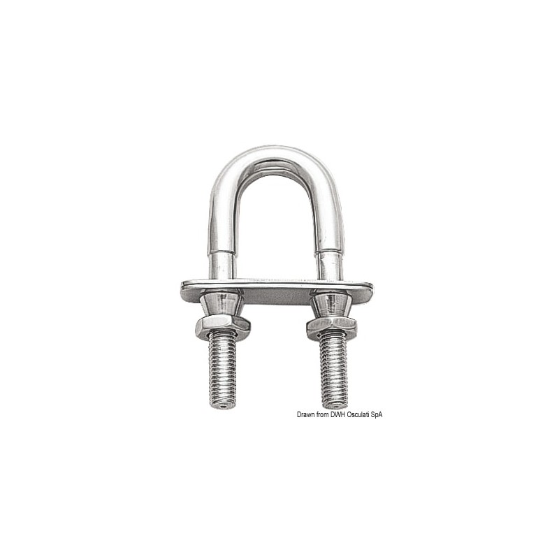
Boulon  U avec écrou de sécurité M12 
