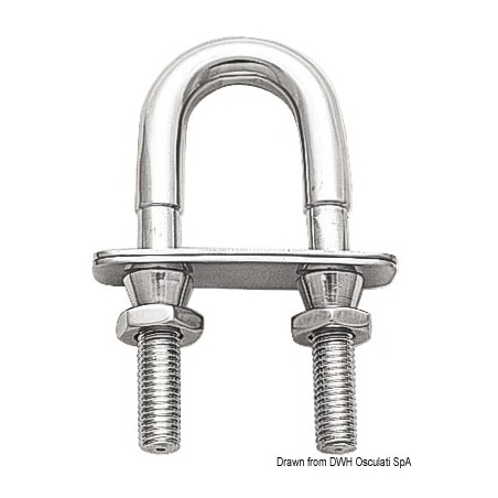 Boulon U + écrou de sécurité M12 | EAN 8033137130212 Ref 39.123.03