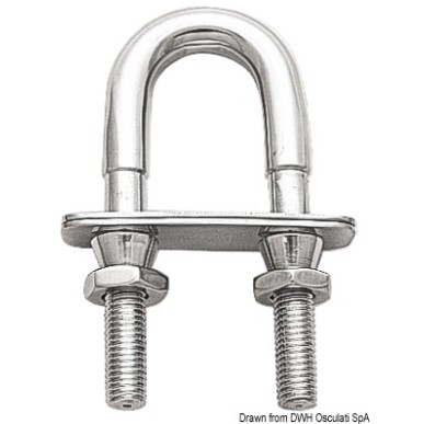Boulon U + écrou de sécurité M12 | EAN 8033137130212 Ref 39.123.03