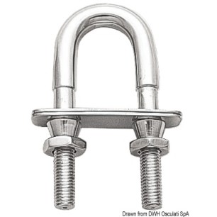 Boulon U + écrou de sécurité M10 | EAN 8033137130205 Ref 39.123.02