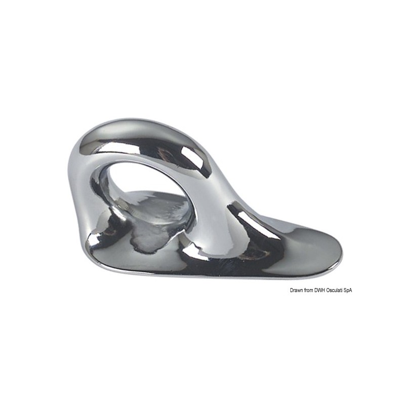 
Anneau d'étrave bronze chromé 90x40 mm 
