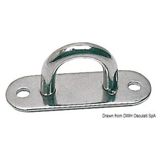 Pontet base plate inox poli 36x100 mm | EAN 8033137048760 Ref 39.005.00