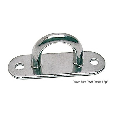 Pontet base plate inox poli 20x60 mm | EAN 8033137048746 Ref 39.003.00