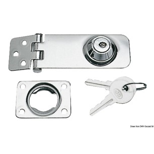 Fermeture charnière + clé 80x30 mm | EAN 8033137005930 Ref 38.978.00