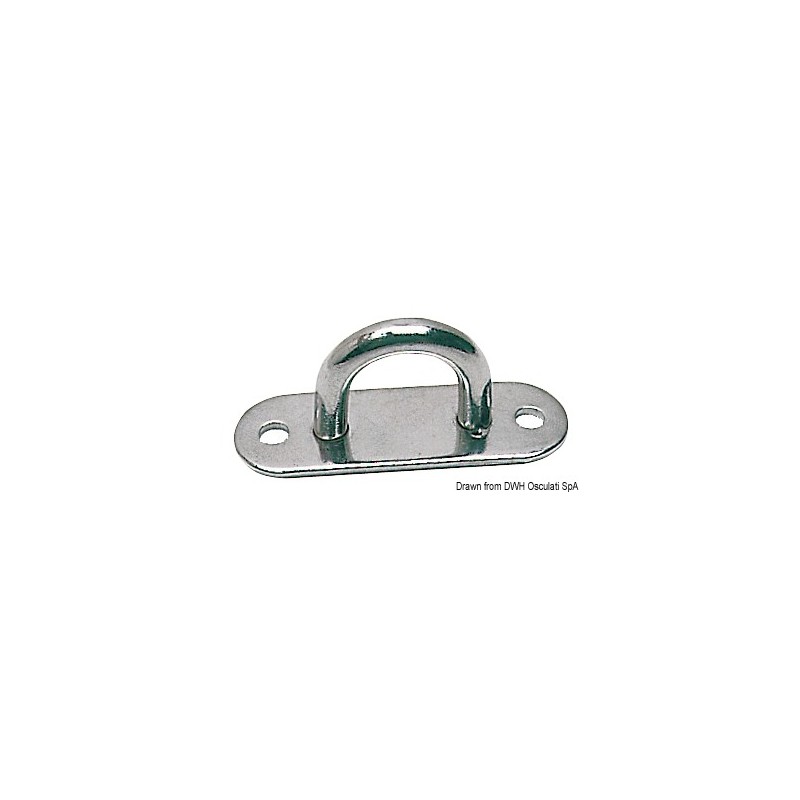 
Pontet base plate inox poli 15 x 45 mm 

