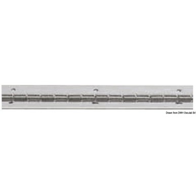 Charnière barres 2m inox poli miroir 50 mm  Ref 38.999.03