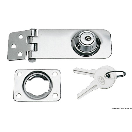 Fermeture charnière + clé 105x30 mm | EAN 8033137005947 Ref 38.978.01