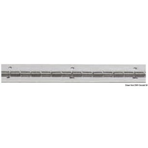 Charnière barres 2m inox poli miroir 30 mm  Ref 38.999.01