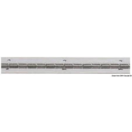 Charnière barres 2m inox poli miroir 30 mm  Ref 38.999.01