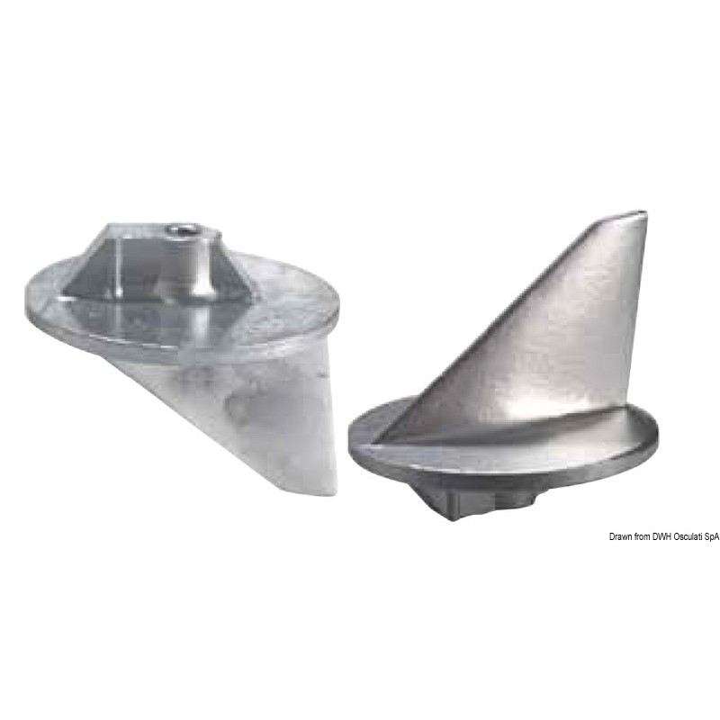 
Queue de carpe court Mercury 40-225 HP zinc 
