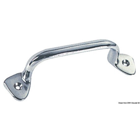 Poignée de poupe laiton chromé 165x35x45 mm | EAN 8033137131240 Ref 40.103.00