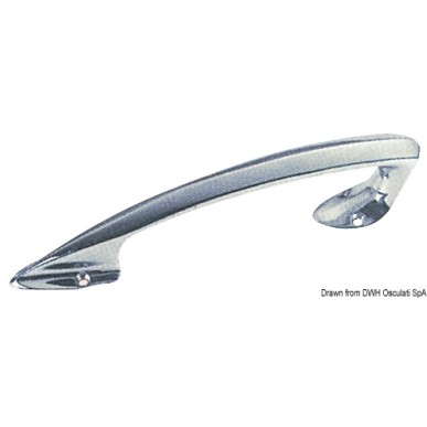 Poignée de proue laiton chromé 200x33x35 mm | EAN 8033137131233 Ref 40.100.00