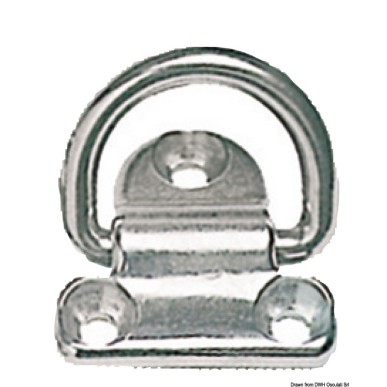 Anneau rabattable 3 trous AISI316 65x64 mm | EAN 8033137006029 Ref 39.866.81