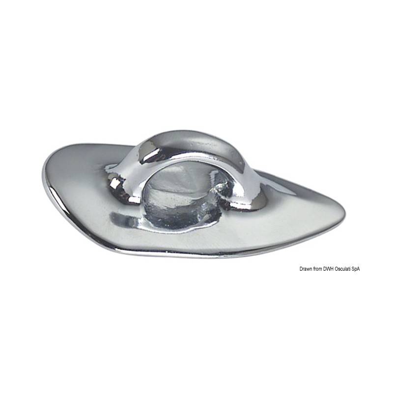 
Anneau vis sans tête laiton chromé 80x35x25 mm 

