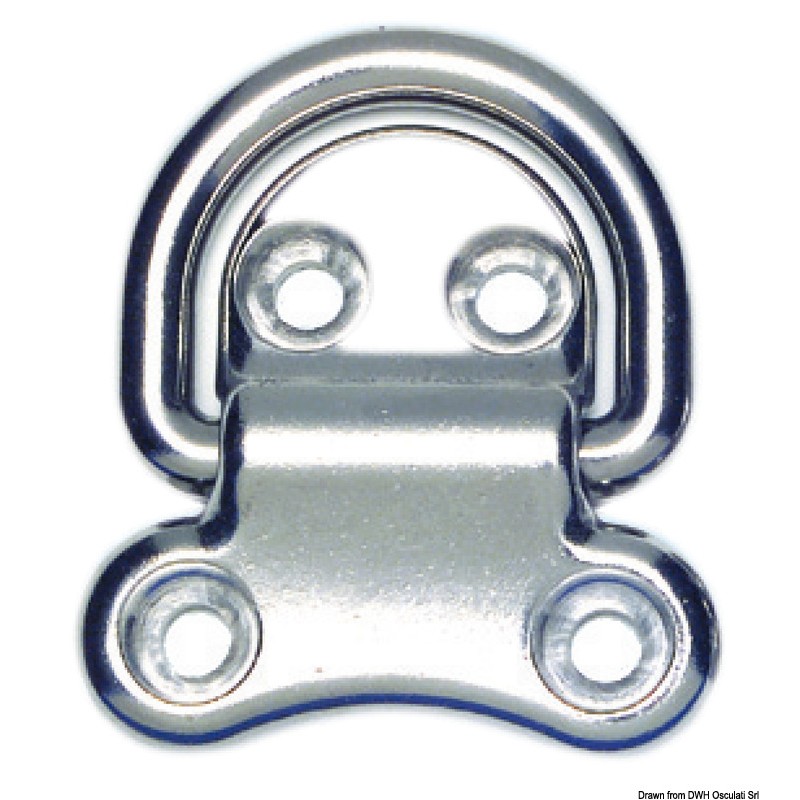 
Anneau rabattable 4 trous AISI316 51x51 mm 
