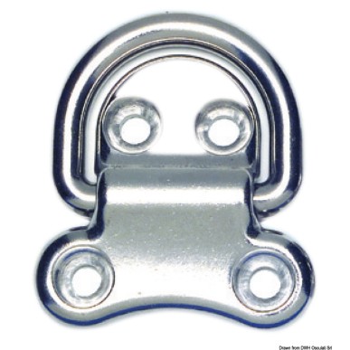 Anneau rabattable 4 trous AISI316 51x51 mm | EAN 8033137006050 Ref 39.866.87
