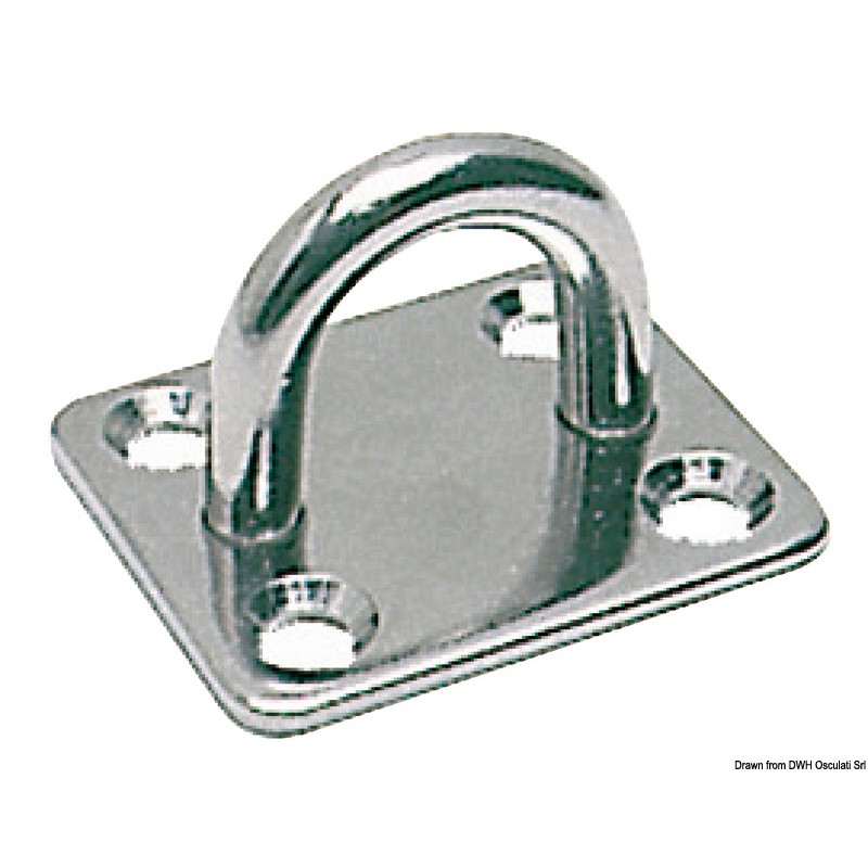 Platine rectangulaire inox avec anneau 5 mm
Platine rectangulaire inox avec anneau 5 mm