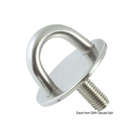Plaque + vis sans tête inox poli 10 mm | EAN 8033137130908 Ref 39.325.03