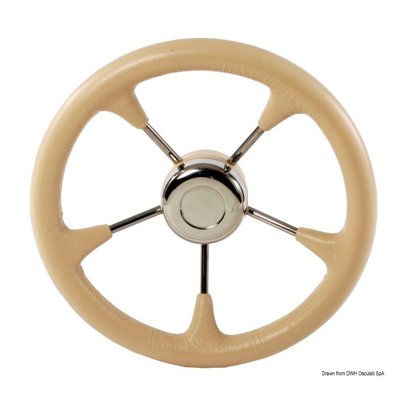 
Volant polyuréthane souple avec cône crème 350 mm 
