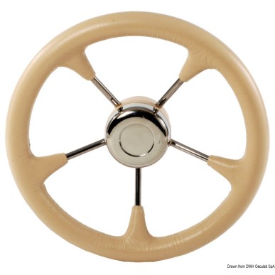Volant polyuréthane souple + cône crème 350 mm  Ref 45.128.04