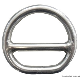 Anneau demi-rond barette 8x50 mm | EAN 8033137131103 Ref 39.602.03