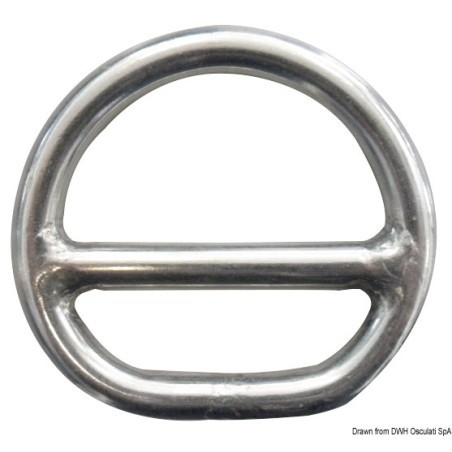 Anneau demi-rond barette 8x50 mm | EAN 8033137131103 Ref 39.602.03