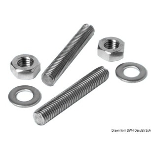 Kit vis sans tête inox taquet 14x100 mm | EAN 8033137057892 Ref 40.142.14