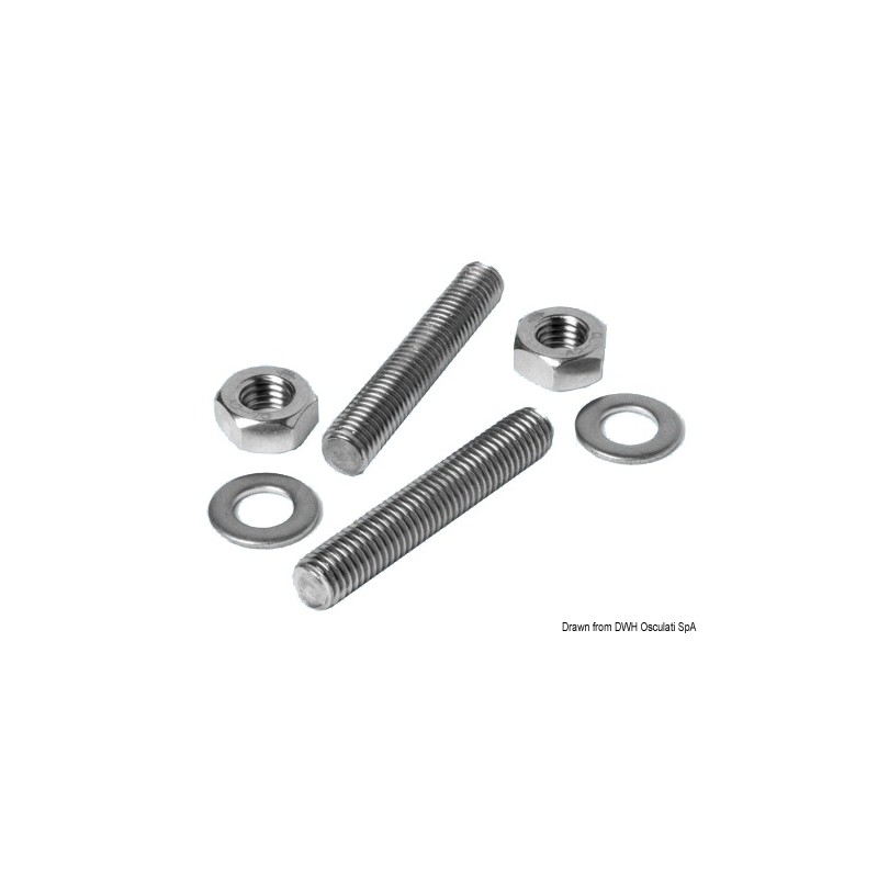 
Kit vis sans tête inox pour taquet 6x60 mm 

