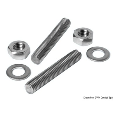 Kit vis sans tête inox taquet 6x60 mm | EAN 8033137132155 Ref 40.142.06