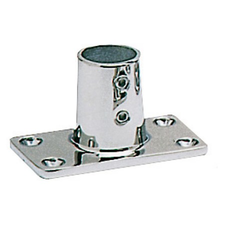 Platine rectangulaire p. balcon AISI316 90+ 25 mm | EAN 8033137133381 Ref 41.113.25