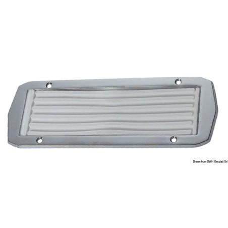 Marchepieds laiton chromé+caoutchouch 230x80 mm | EAN 8033137132933 Ref 40.520.01
