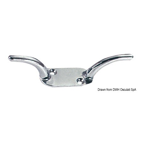 Taquet laiton chromé 80 mm | EAN 8033137132469 Ref 40.172.10
