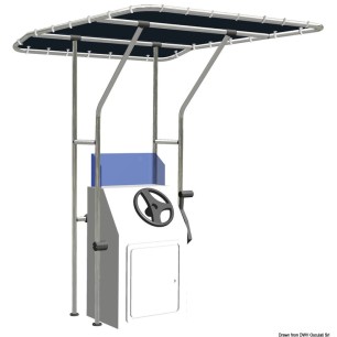 T-Top aluminium 1700 x 1400 x 2050 mm | EAN 8033137148934 Ref 48.194.02