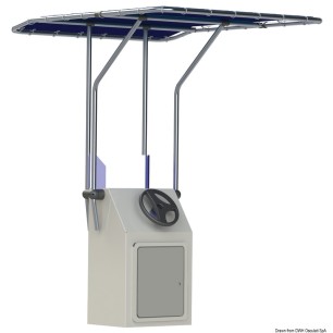 T-Top rétractable aluminium bleu 1700x1200 mm | EAN 9337568008591 Ref 48.192.02
