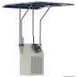 
T-Top rétractable en aluminium bleu 1700x1200 mm 
