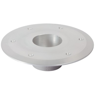 Base de rechange aluminium anodisé poli Ø 80 mm  Ref 48.416.43