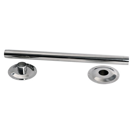 Pied de table inox poli 670 mm | EAN 8033137009433 Ref 48.418.03