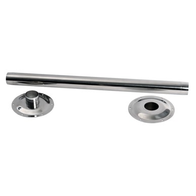 Pied de table inox poli 670 mm | EAN 8033137009433 Ref 48.418.03